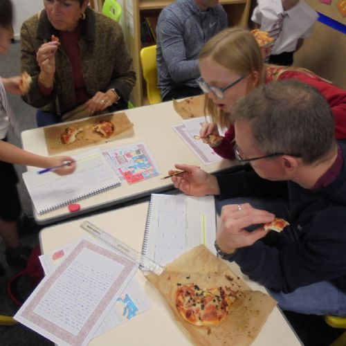Year 4 Parent Engagement event - pizza evaluation!
